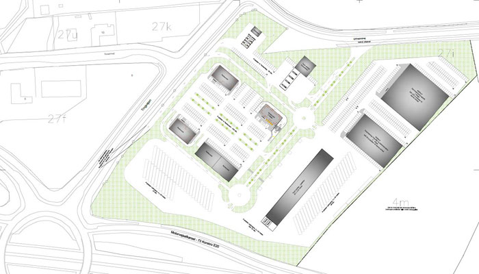 Der planlægges et transportcenter ved Korskroen.